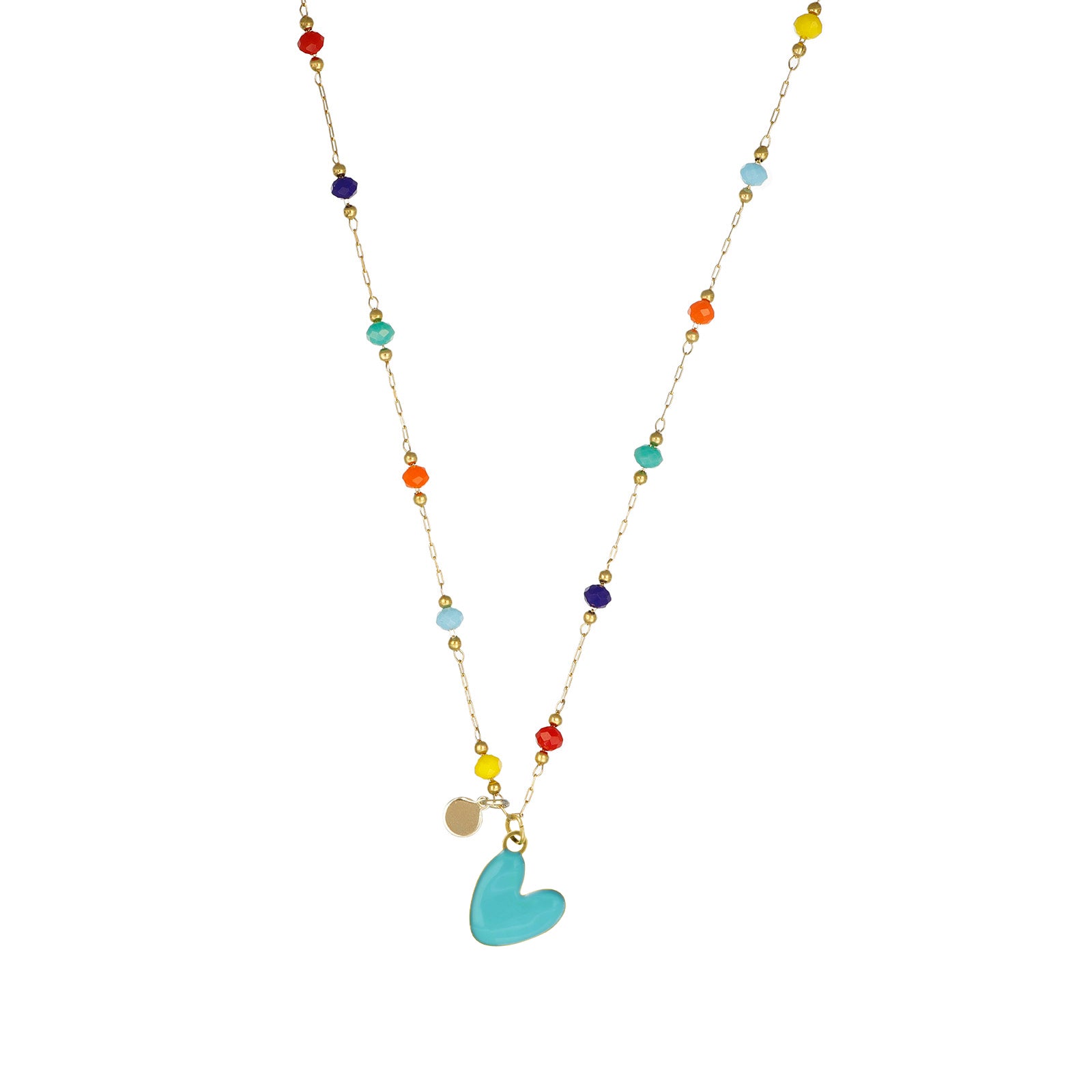 XGALBLA Collana con ciondolo a forma di cuore, farfalla