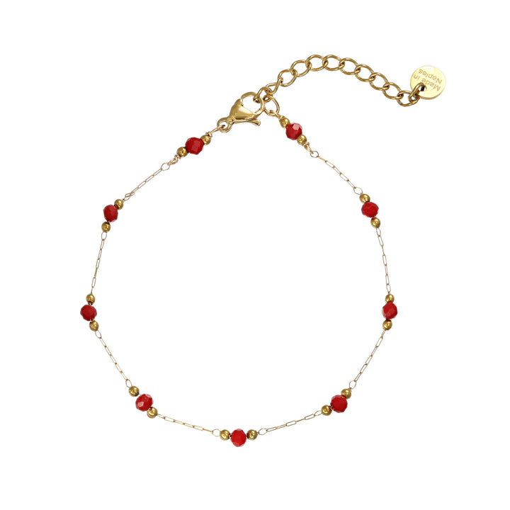 Bracciale Natale in acciaio dorato personalizzabile fino a 5 charm