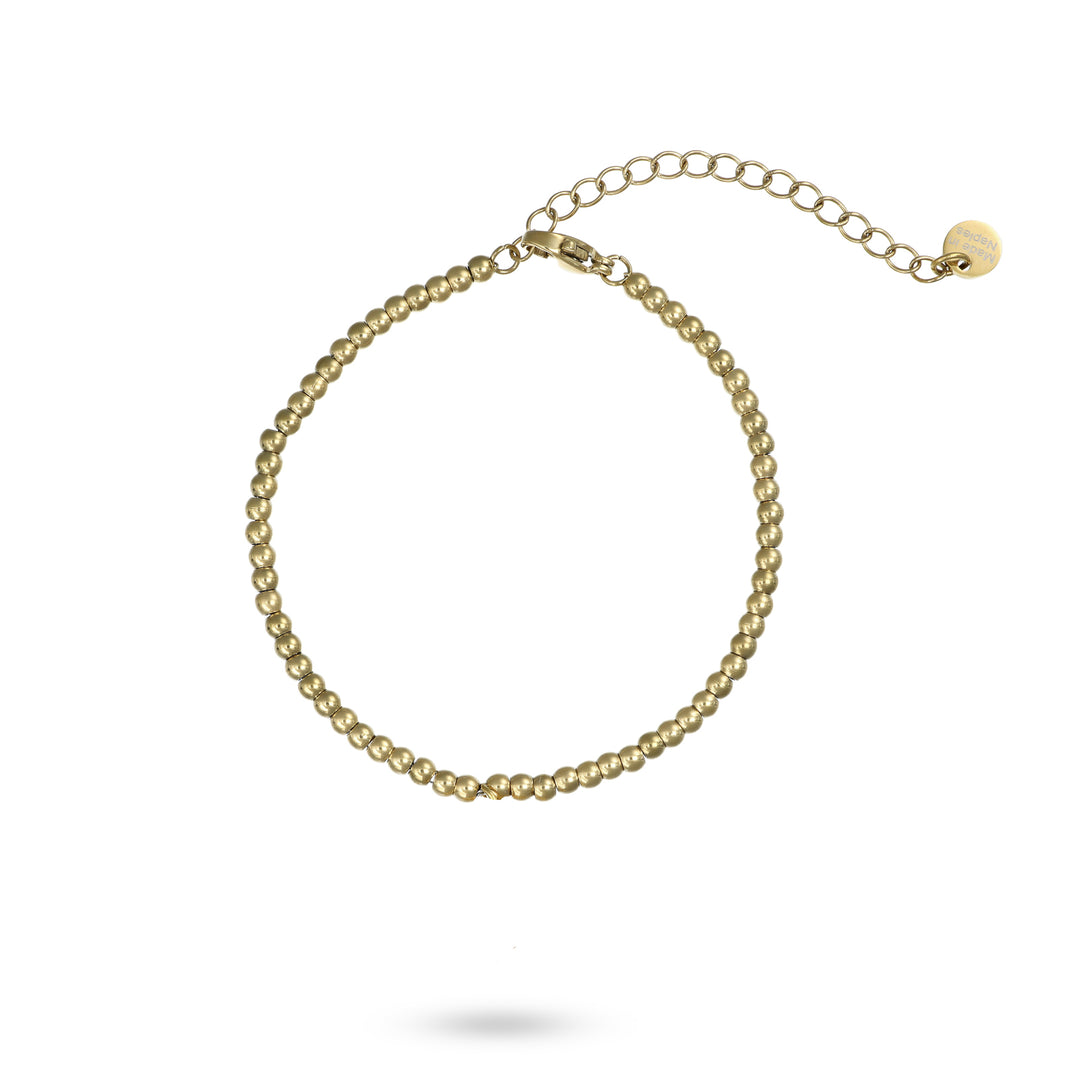 Bracciale Natale con pallini personalizzabile fino a 3 charm