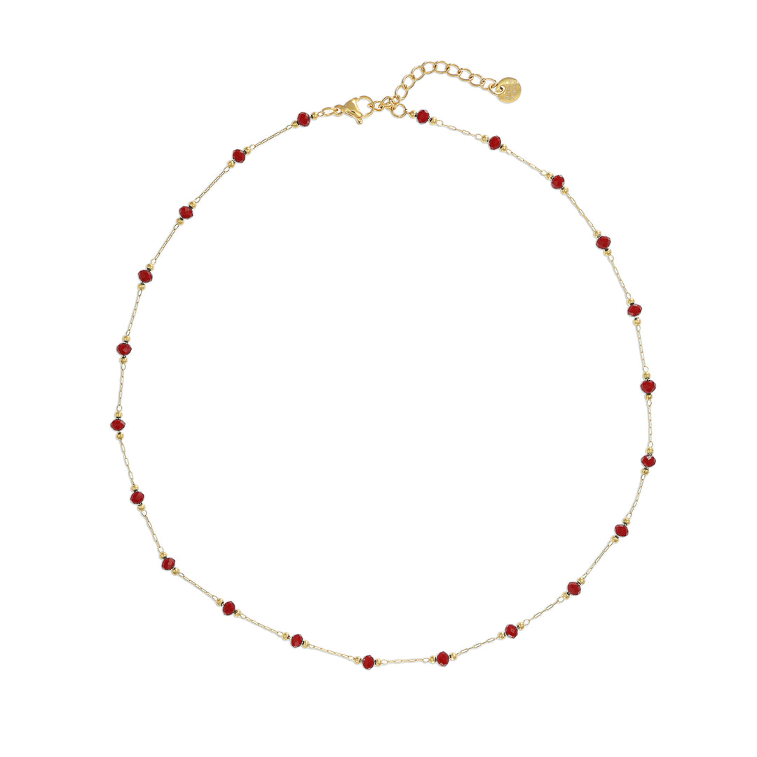 Collana Natale in acciaio dorato personalizzabile fino a 5 charm