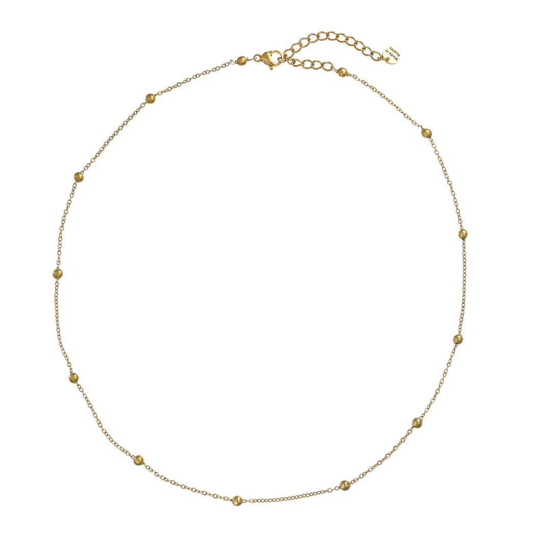 Collana Natale in acciaio dorato personalizzabile fino a 5 charm