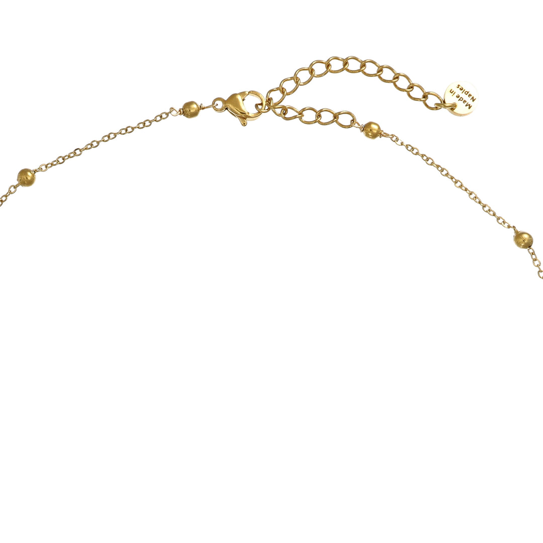 Collana Natale in acciaio dorato personalizzabile fino a 5 charm