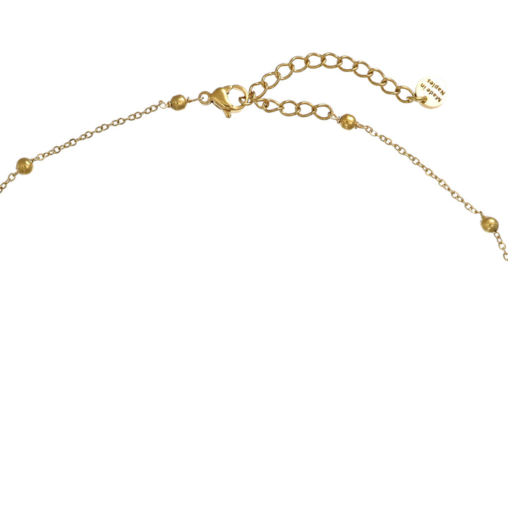 Collana Natale in acciaio dorato personalizzabile fino a 5 charm