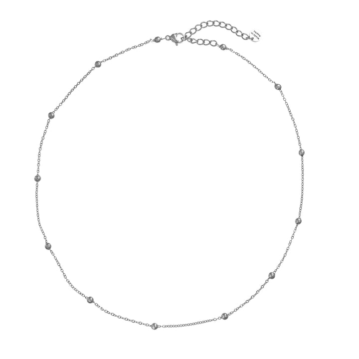 Collana Natale in acciaio rodiato personalizzabile fino a 5 charm