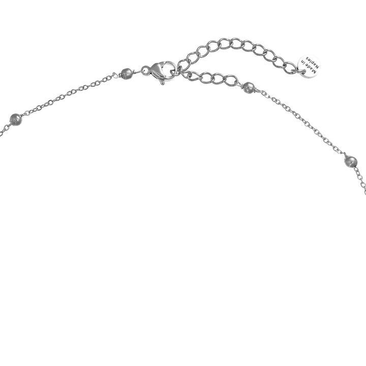 Collana Natale in acciaio rodiato personalizzabile fino a 5 charm