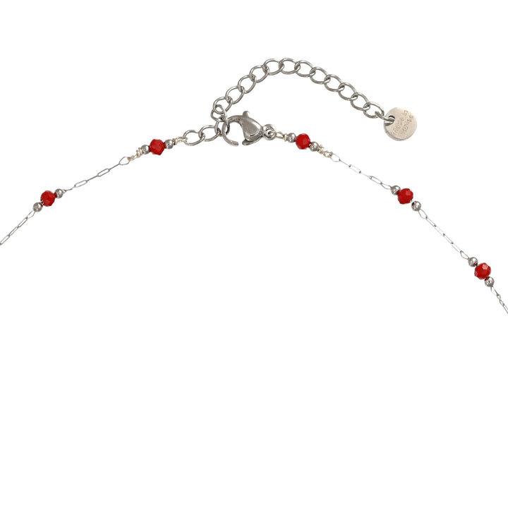 Collana Natale in acciaio rodiato personalizzabile fino a 5 charm