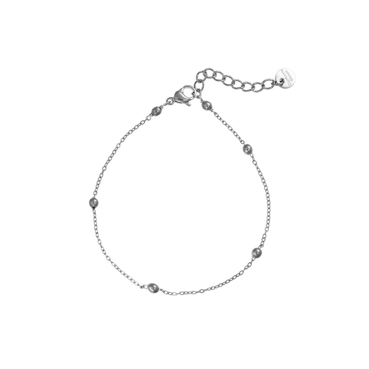 Bracciale Natale in acciaio rodiato personalizzabile fino a 5 charm