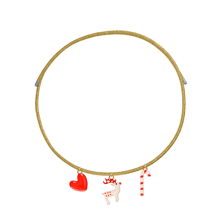 Collana Natale cordino magnetico personalizzabile fino a 3 charm