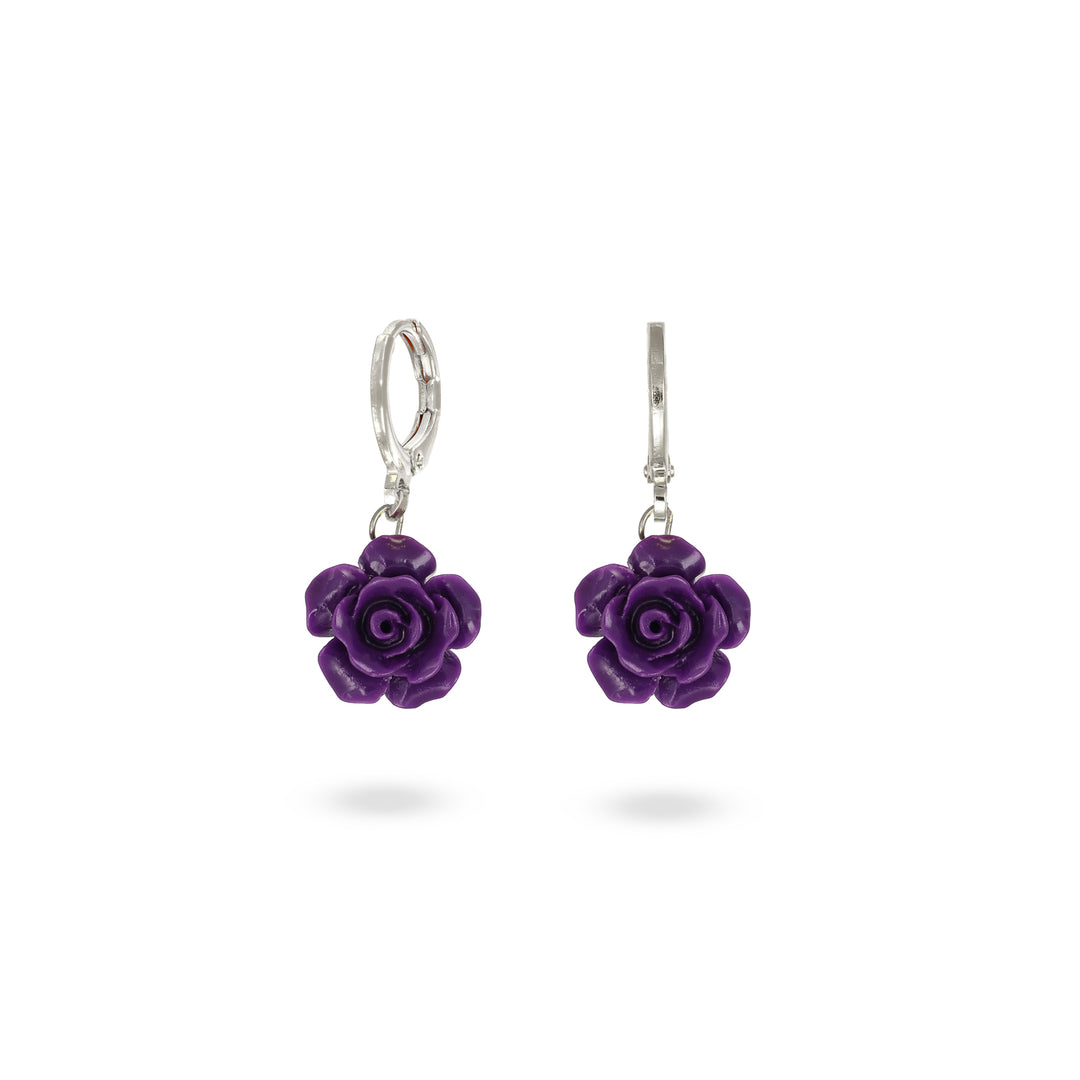 Cerchi con rosa viola in acciaio